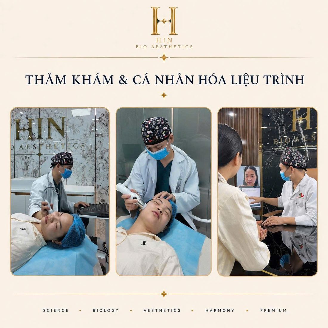 Thăm khám và cá nhân hoá liệu trình tại HIN BIO AESTHETICS