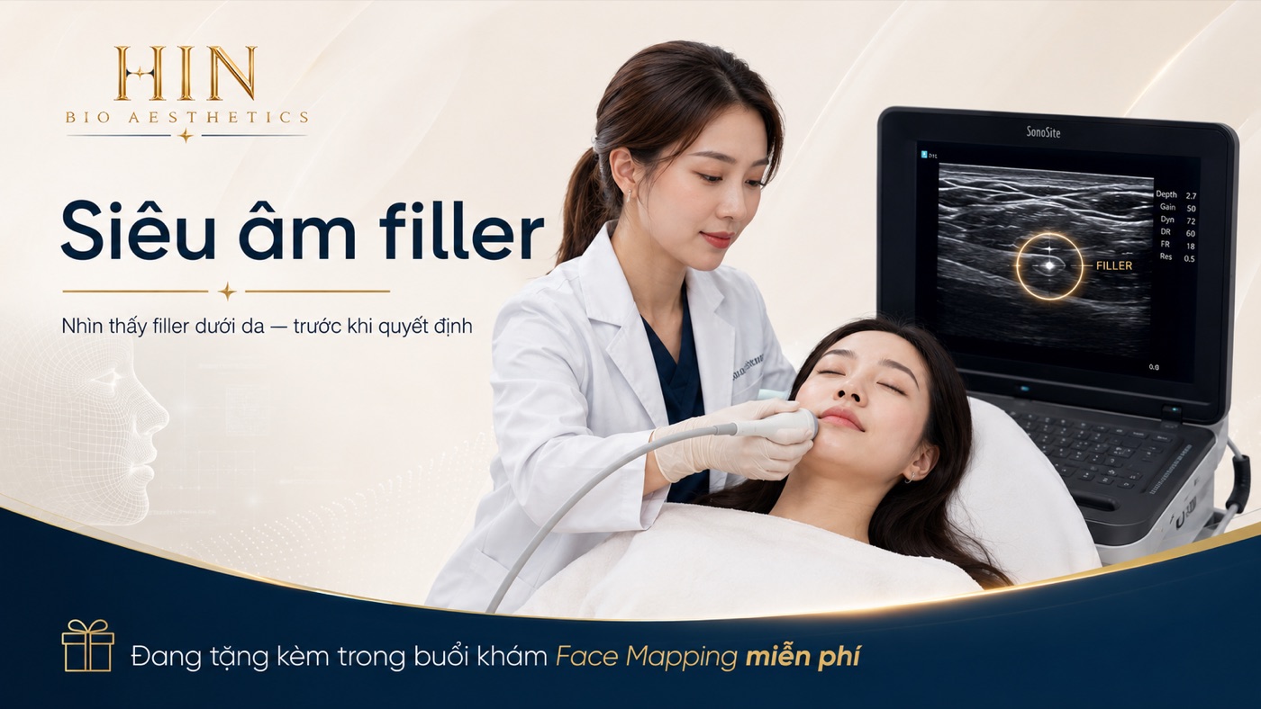 Siêu âm filler — nhìn thấy filler dưới da